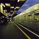 Zug im Bahnhof